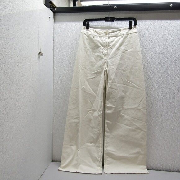 NEW NILI LOTAN Megan Wide Leg Pants Women’s 2 Bone - Picture 1 of 1